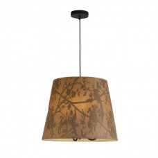 Подвесной светильник Searchlight 47810-3NA Isla 3Lt Pendant, Recycled Paper Shade and Black Metal