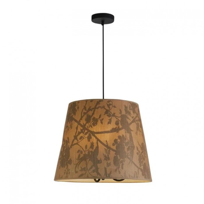 Підвісний світильник Searchlight 47810-3NA Isla 3Lt Pendant, Recycled Paper Shade and Black Metal