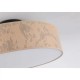 Люстра - Searchlight 47810NA Isla 3Lt Flush Recycled Paper Shade and Black Metal