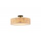 Люстра - Searchlight 47810NA Isla 3Lt Flush Recycled Paper Shade and Black Metal