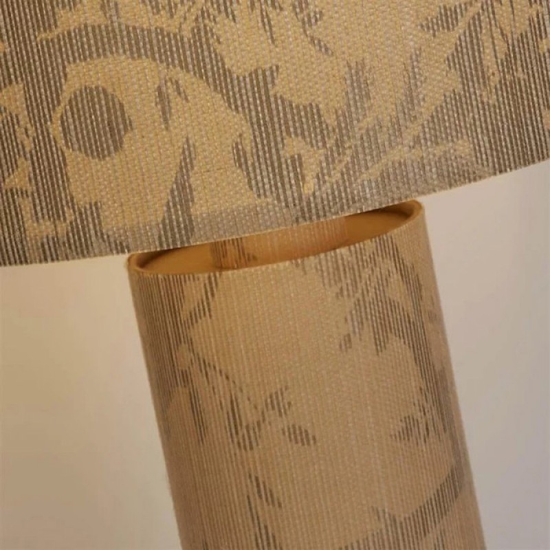 Настольная лампа Searchlight EU47811NA Isla 1Lt Table Lamp, Recycled Paper and Black Metal