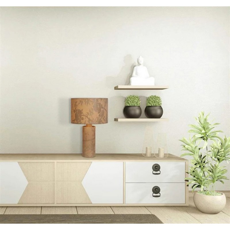 Настольная лампа Searchlight EU47811NA Isla 1Lt Table Lamp, Recycled Paper and Black Metal