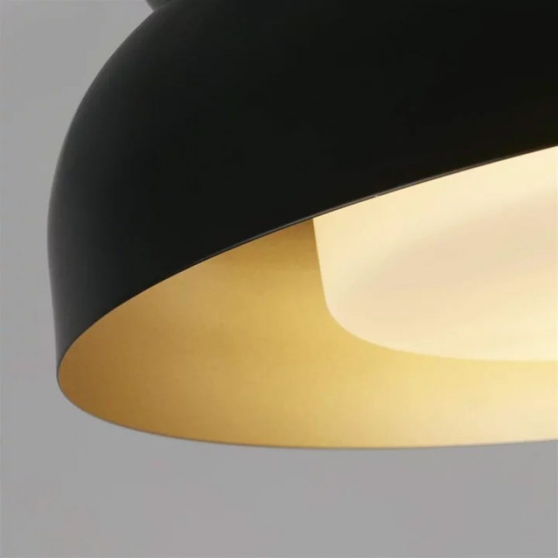 Люстра Searchlight 23122BGO Kendal 2Lt Flush, Black & Gold Metal with Frosted Diffuser