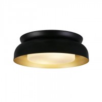 Люстра - Searchlight 23122BGO Kendal 2Lt Flush, Black & Gold Metal with Frosted Diffuser