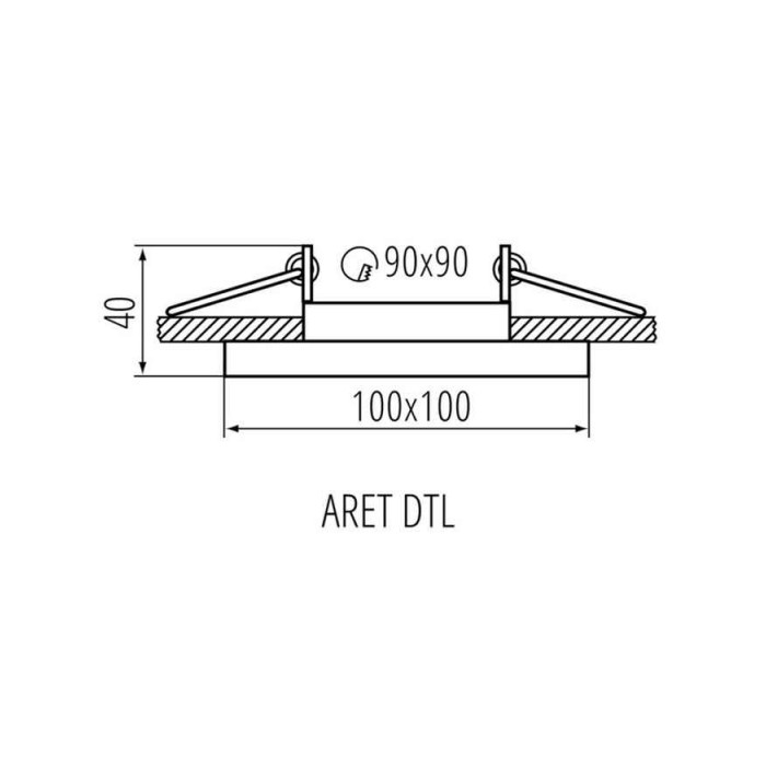 Кільце точкового світильника Kanlux 38363 ARET 1x10W IP20 біле