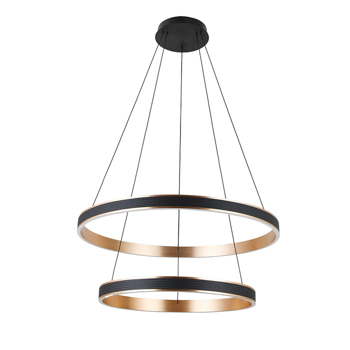 Люстра - Azzardo AZ5779 RIO 50+70 3-STEP DIMM BK/GO, 86 Вт, 6880 лм, 3000К