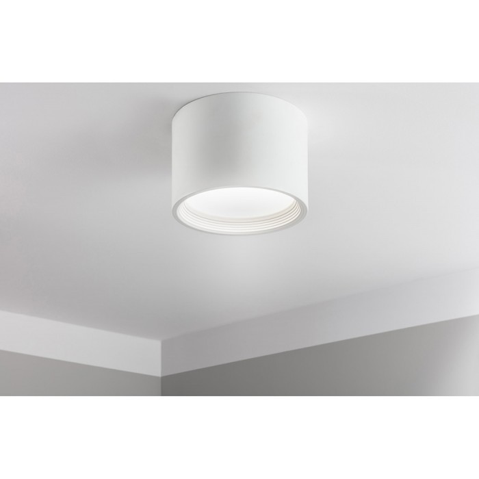 Накладний точковий світлодіодний GTV LD-ARC30W-NB ARCCO, 30W, 2700lm, AC220-240V, 50/60Hz, PF>09, Ra>80, IP44, IK08, 110°, 4000K, білий
