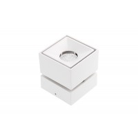 Накладной точечный светодиодный GTV LD-BNC8WKB-NB BIANCO, 8Вт, 4000К, 680Лм, 36°, Ra80/1В, IP20, IK06, регулировка наклона, белый
