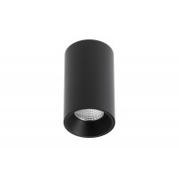 Накладний точковий світлодіодний GTV LD-PRM10WC-NB PRIME, 10Вт, 4000К, 1000Лм, 36°, Ra80/1В, IP20, IK08, чорний