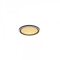 Потолочный светильник Searchlight 31908-300GO Luna LED Flush, Sand Black Metal & Gold Plastic Diffuser, 21 Вт, 1001 лм, 3000К