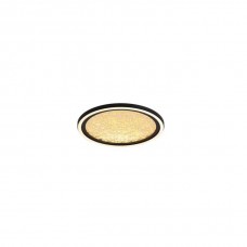 Стельовий світильник Searchlight 31908-300GO Luna LED Flush, Sand Black Metal & Gold Plastic Diffuser, 21 Вт, 1001 лм, 3000К