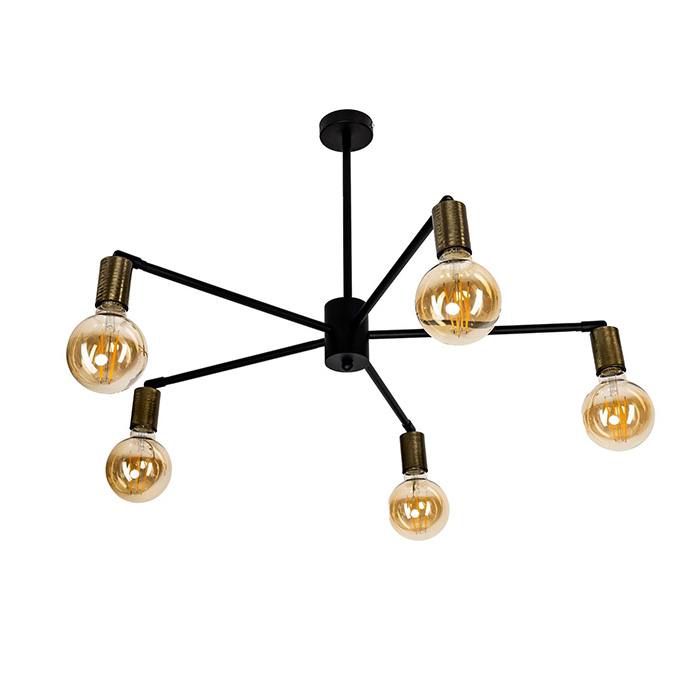 Люстра Atmolight 1861230 Star 5M 840/450 Black/BrushGold