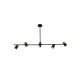 Люстра Italux PND-58892-4-BK-BRO Elice GU10 4x35W IP20 чорна