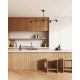 Люстра Italux PND-58892-4-BK-BRO Elice GU10 4x35W IP20 чорна