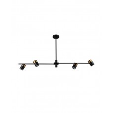 Люстра Italux PND-58892-4-BK-BRO Elice GU10 4x35W IP20 чорна
