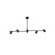 Люстра Italux PND-58892-4-BK-BRO Elice GU10 4x35W IP20 чорна