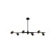 Люстра Italux PND-58892-6-BK-BRO Elice GU10 6x35W IP20 чорна