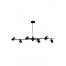 Люстра Italux PND-58892-6-BK-BRO Elice GU10 6x35W IP20 чорна