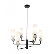 Люстра Italux PND-95331-6-BK Santos G9 6x40W IP20 чорна