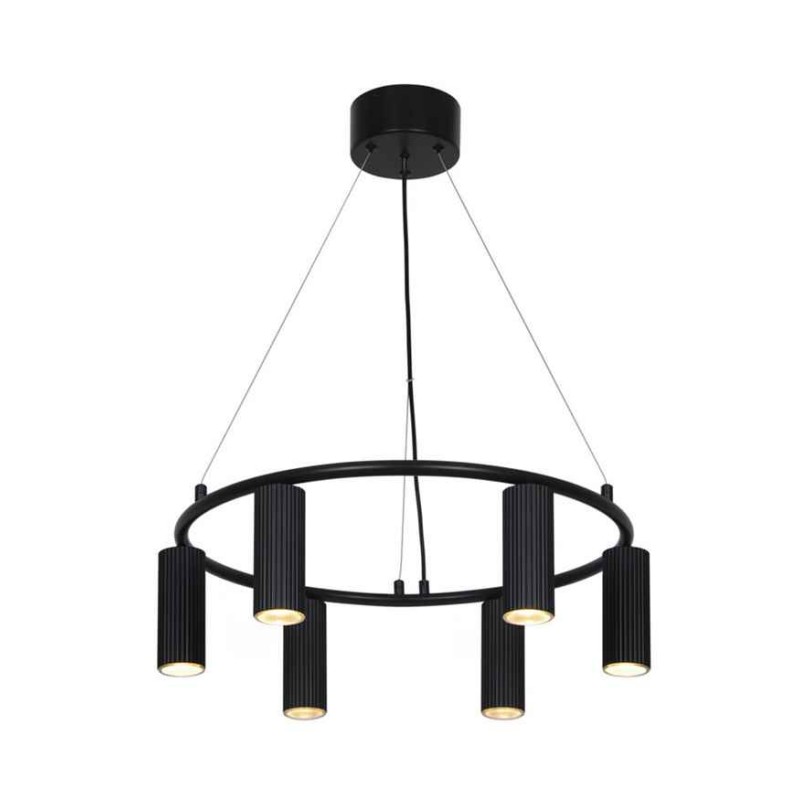 Подвесной светильник, люстра Nordlux 2512323003 Vico GU10 6x5W IP20 черный