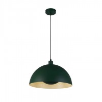 Подвесной светильник Searchlight 35410GR Mars 1LT Pendant, Matt Green Metal & Cream Inner