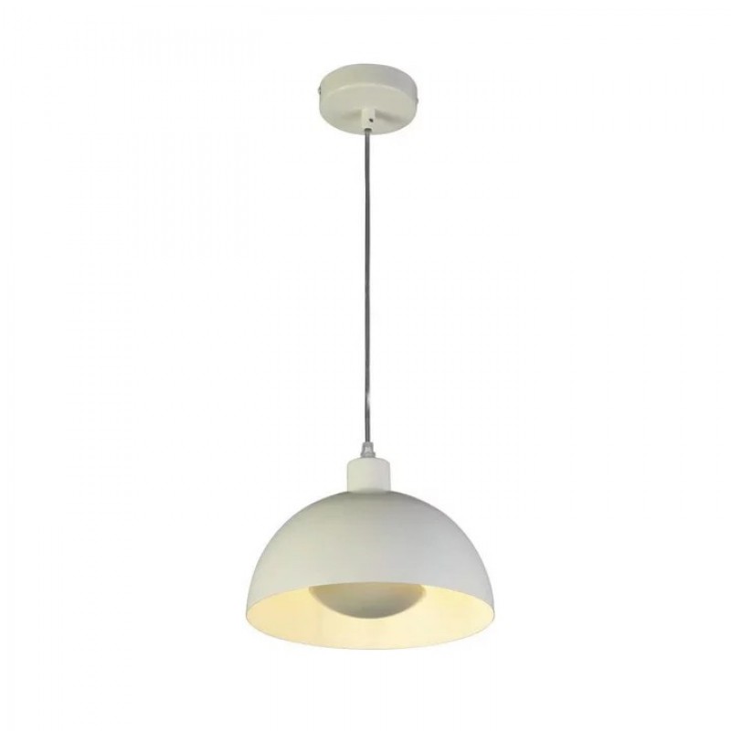 Підвісний світильник Searchlight 35411CR Mars 1LT Pendant, Matt Cream Metal & Cream Inner