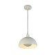 Підвісний світильник Searchlight 35411CR Mars 1LT Pendant, Matt Cream Metal & Cream Inner