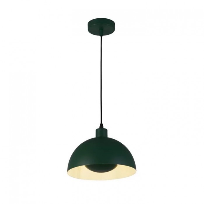 Подвесной светильник Searchlight 35411GR Mars 1LT Pendant, Matt Green Metal & Cream Inner