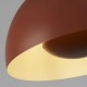 Підвісний світильник Searchlight 35411OR Mars 1LT Pendant, Burnt Orange Metal & Cream Inner
