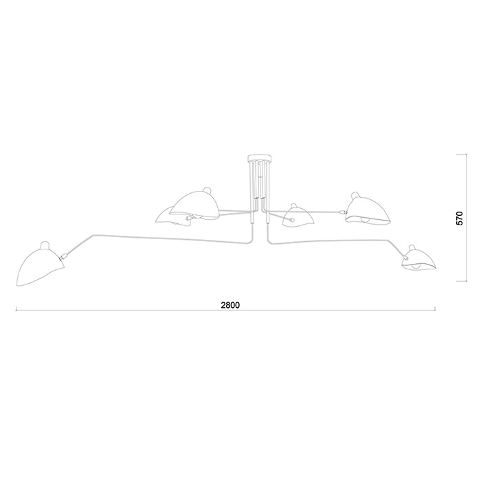 Люстра Italux MDE610/4+2 Davis