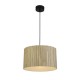 Подвесной светильник Searchlight 49711BK Meadow 1Lt Pendant convertible to Flush, Natural Grass Shade