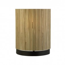 Настенный светильник Searchlight 49714BK Meadow 1L Wall Light, Natural Grass Shade and Black Metal
