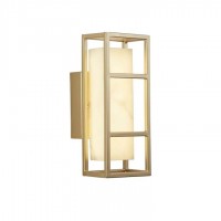 Бра - Searchlight 45911GO Mirage LED Wall Light, Matt Gold & Marbleised Resin, 14 Вт, 407 лм, 3000К