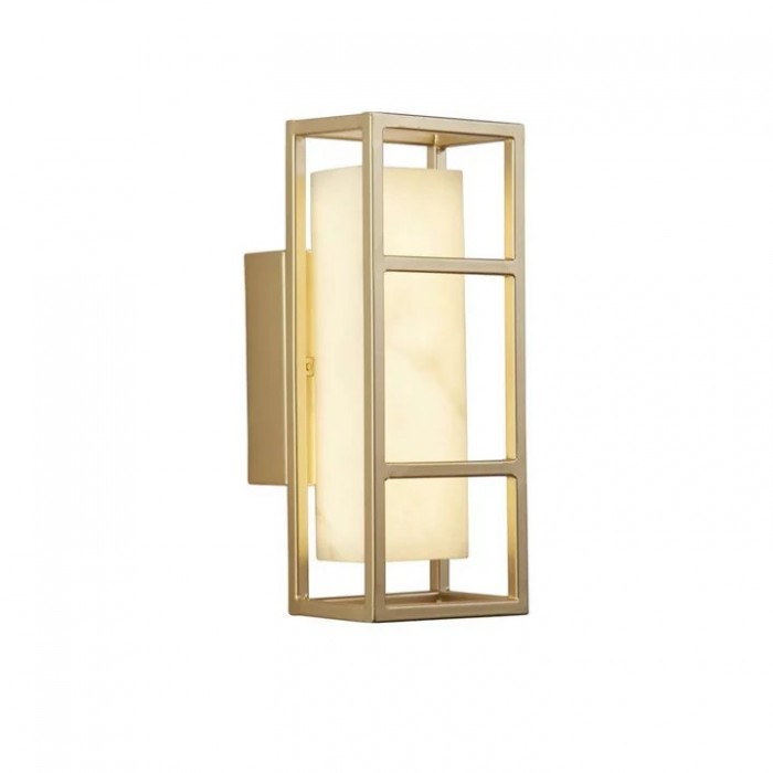 Бра Searchlight 45910GO Mirage LED Wall Light, Matt Gold & Marbleised Resin, 8 Вт, 204 лм, 3000К