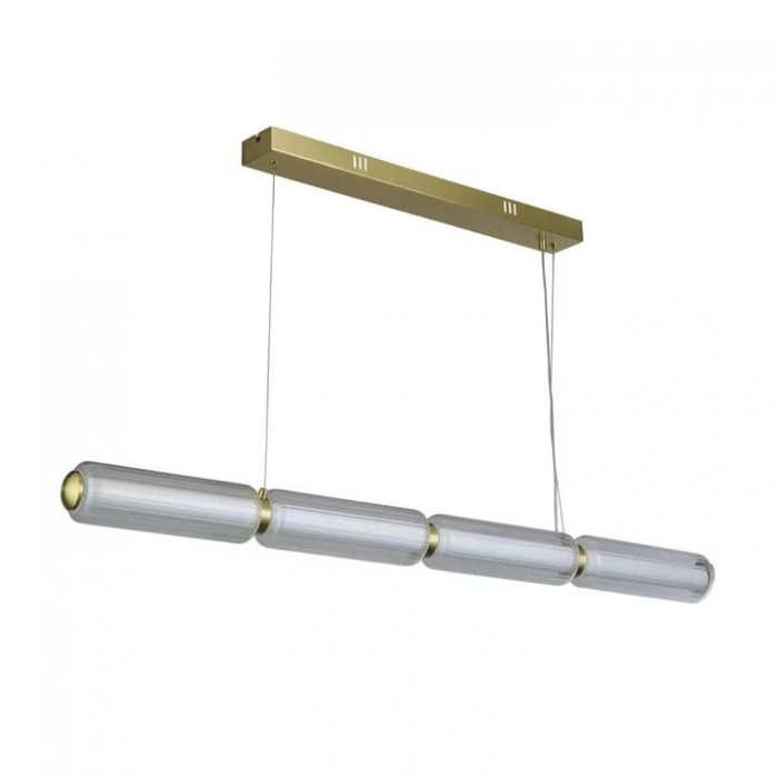 Підвісний світильник Searchlight 26254SB Mod LED Pendant, Satin Brass Metal, Opal Acrylic & Clear Gla, 26 Вт, 2402 лм, 3000К Підвісний світильник Searchlight 26254SB Mod LED Pendant, Satin Brass Metal, Opal Acrylic & Clear Gla, 26 Вт, 2402 лм, 3000К