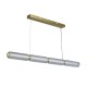 Підвісний світильник Searchlight 26254SB Mod LED Pendant, Satin Brass Metal, Opal Acrylic & Clear Gla, 26 Вт, 2402 лм, 3000К