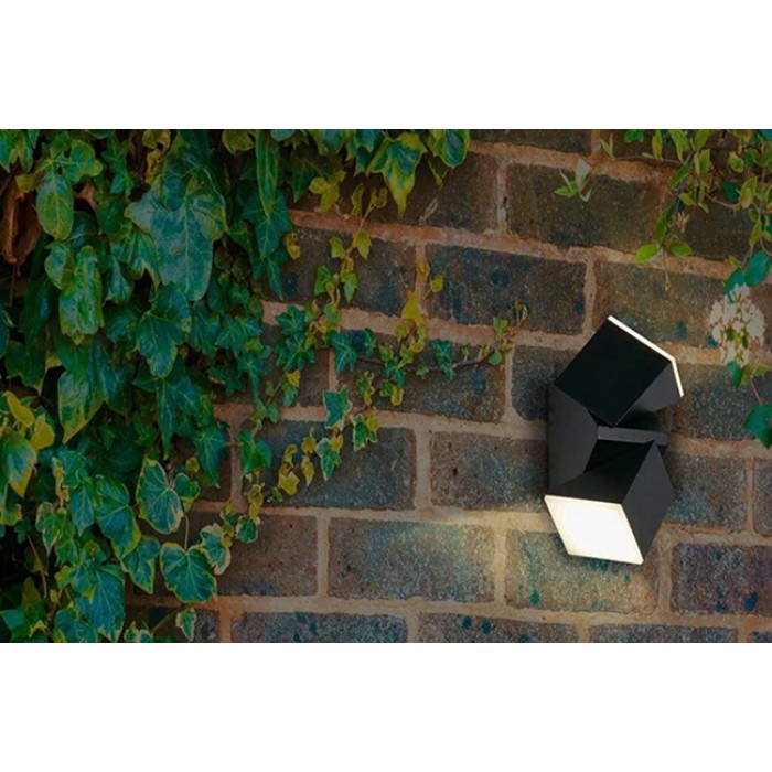 Настінний світильник Searchlight 36170BK Montana LED Outdoor Wall Light, Black, 12 Вт, 680 лм, 3000К