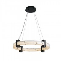 Люстра Searchlight 10868-1BK Moonbeam LED Pendant, Black Metal & Marbleised Resin, 29 Вт, 1546 лм, 3000К