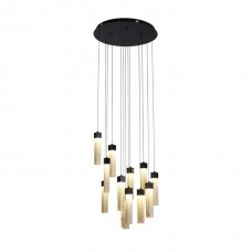 Підвісний світильник Searchlight 10879-13BK Moonbeam 13Lt Pendant, Black Metal & Marbleised Resin, 67 Вт, 1131 лм, 3000К