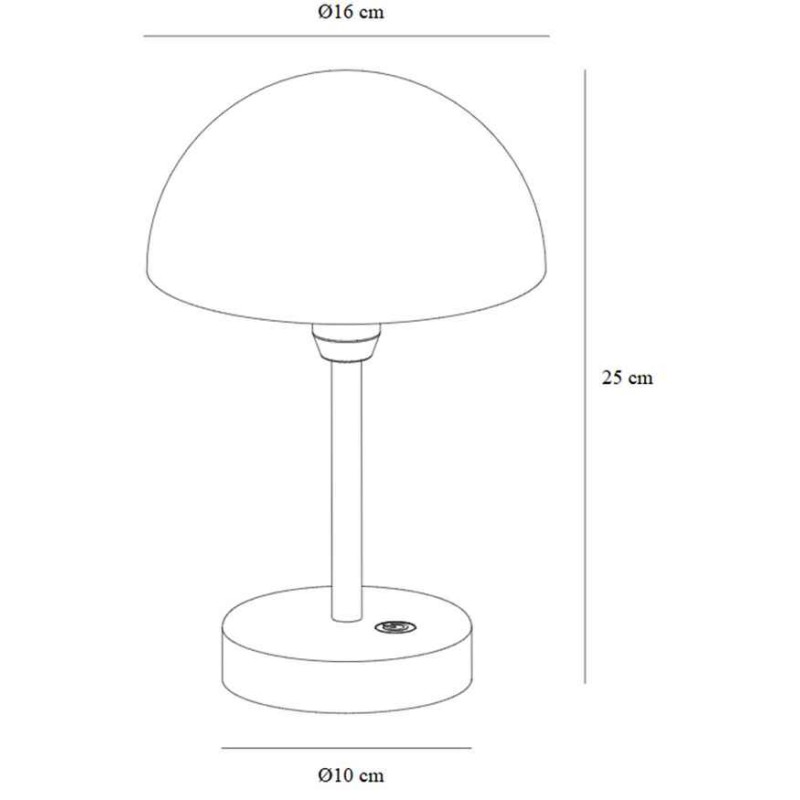 Настольная лампа с аккумулятором Nordlux 2418015006 Ellen Led 1x2.8W 3000K 300Lm IP44 синяя