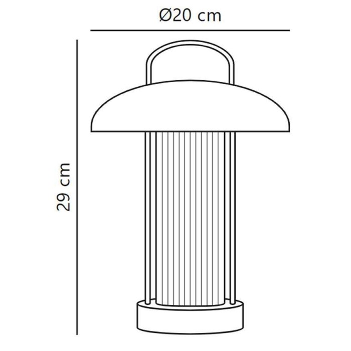 Настольная лампа с аккумулятором Nordlux 2512505057 Mirano LED 1x3W 3000K 150Lm IP20 розовая