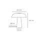Настольная лампа Nordlux 2520015057 Glossy E14 1x15W IP20 розовая