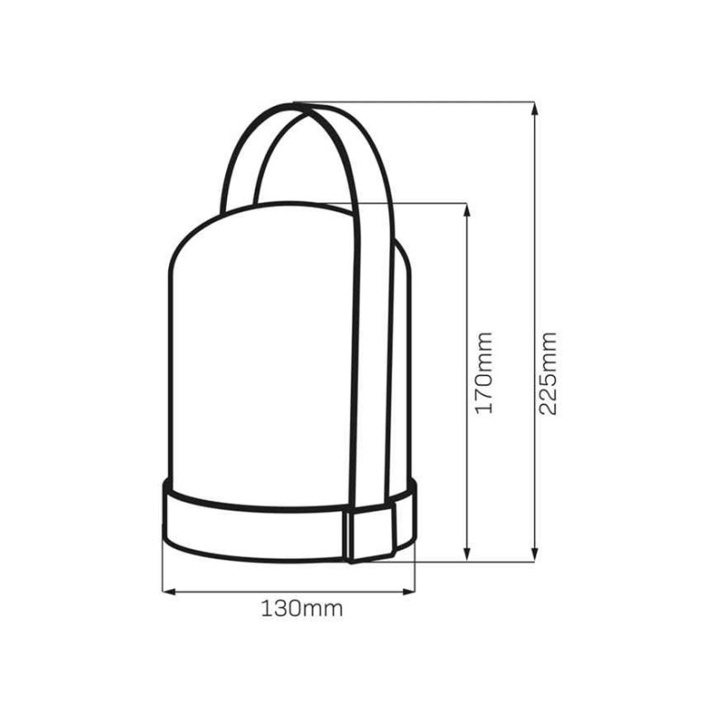 Настільна лампа на батарейках Goldlux 330642 Minorka LED 1x0.3W 3000К+RGB IP20 біла