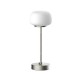 Настільна лампа з акумулятором Goldlux 329868 Rimini LED 1x1,8W 2700K 150Lm IP20 срібляста