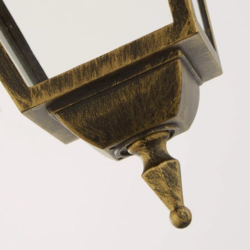 Підвісний світильник Searchlight 1526 New Orleans Pendant Lantern, Black Gold & Glass,IP44