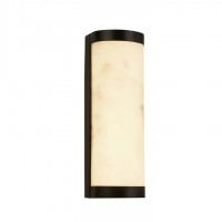 Подсветка для зеркала Searchlight 10889BK Nile LED Wall Light, Matt Black Metal & Marrbleised Resin, 12 Вт, 370 лм, 3000К