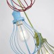Підвісний світильник Searchlight 4683-3 Novelty 3Lt Pendant - Multi-Coloured Metal