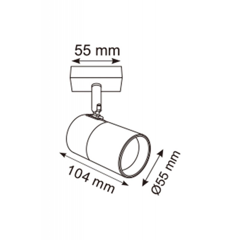 Бра Zuma Line OB-2204BD-1-BK FORI