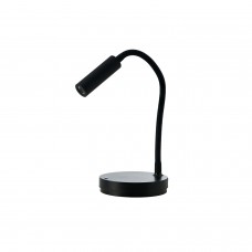 Настольная лампа Azzardo AZ5912 OLMO TABLE DIMM NFC CHARGER BK, 3 Вт, 192 лм, 3000К