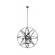 Люстра Searchlight 2478-8BK Orbit 8Lt Pendant, Matt Black Metal